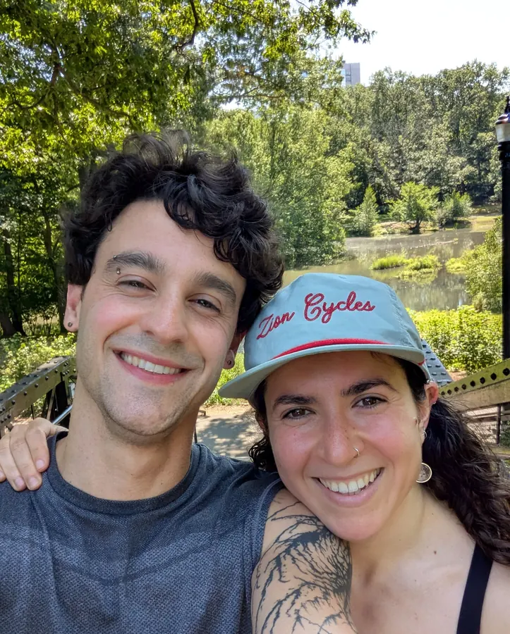 A summer selfie on a bridge in the park